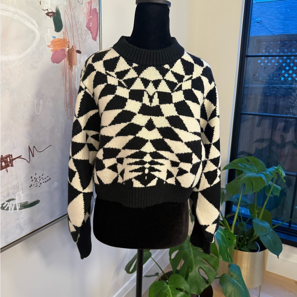 FARM Rio Monochrome Knit Sweater